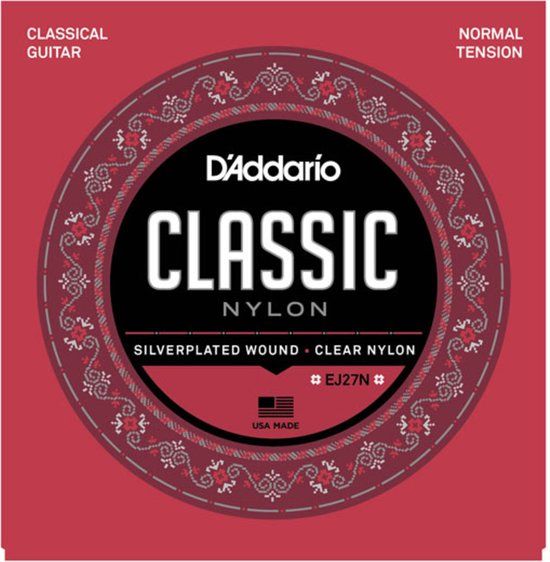 D'Addario Fretted D'Addario EJ27N Student Nylon Klassieke Gitaarsnaren - Normale Spanning