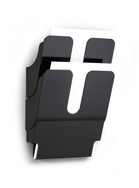 Durable Flexiplus A4 wandrek foldersteunen zwart (Per doos/2)