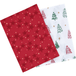 LIVARNO® Lot de 2 torchons de cuisine, 50 x 70 cm (Étoiles/rouge)