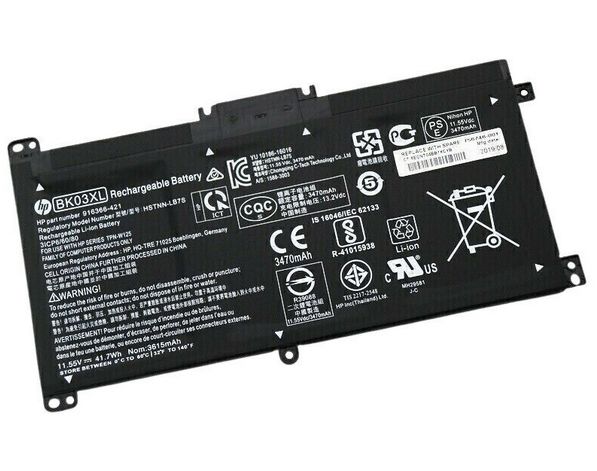 HP Pavilion x360 14-ba Laptop Battery - 41Wh - Black