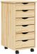 vidaXL Commode à roulettes MOSS 34 x 39 x 65,5 cm vernis clair
