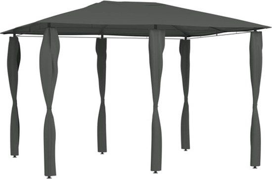 vidaXL Prieel 3x4x2,6 m Antracietkleurig