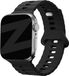 Strap-it Bandz Siliconen bandje 'Single Link' - Zwart - Geschikt voor Apple Watch 38/40/41/42mm