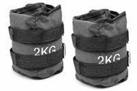 Gewichten voor polsen en enkels (2 x 2 kg) met verstelbare riem, ideaal voor training sportschool aerobics fitness spieropbouw