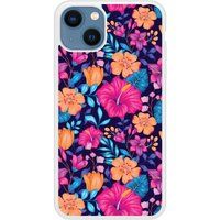 Apple iPhone 13 Fleurs exotiques Verstevigd hoesje met sublimatie bedrukking