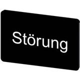 Siemens 3SU1900-0AD16-0AQ0 Plaque signalétique (l x h) 17.5 mm x 27 mm Panne Noir 10 pièce(s)