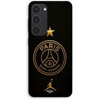 PSG Maniacase Coque Pour Samsung Galaxy S23 Plus logo jordan doré étoile champion