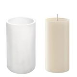 Grote Cilinder Siliconen Kaars Mold Pillar Candle Mold Cilinder Hars Gietvorm Siliconen Mold voor Kaars Thuis Versieren Schimmel 3D Dierlijke Schimmel Kaarsen Maken Mold (16,9 cm x 9,5 cm/6,5