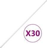 vidaXL Kabelgoot - 30x20 mm - 30 m - PVC - Wit