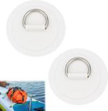 Icecat Pad anneau de réparation en PVC et acier inoxydable pour bateaux pneumatiques - kit de réparation pour canoës et planches à voile.