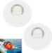 Icecat Pad anneau de réparation en PVC et acier inoxydable pour bateaux pneumatiques - kit de réparation pour canoës et planches à voile.