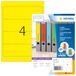 HERMA 4296 étiquettes pour classeur A4 jaune 192 x 61 mm 5600 pièces