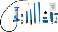 Cric hydraulique - cric bouteille, 4 tonnes - modèle fendu - jeu de chandelles - outils de réparation automobile - bleu