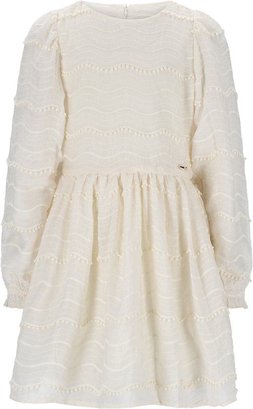 NONO Meisjes Jurk Milly - Pearled Ivory - Maat 158/164