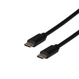 EFB-Elektronik EBUSBC-USB20CK.0,5 USB-kabel 0,5 m USB 2.0 USB C zwart