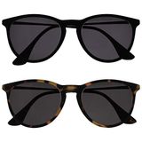 Opulize Jet Groot Rubberen Voorkant Zwart Bruine Schildpad Mannen Vrouwen Zon Lezers Leesbril UV400 SS96-12 +1,00