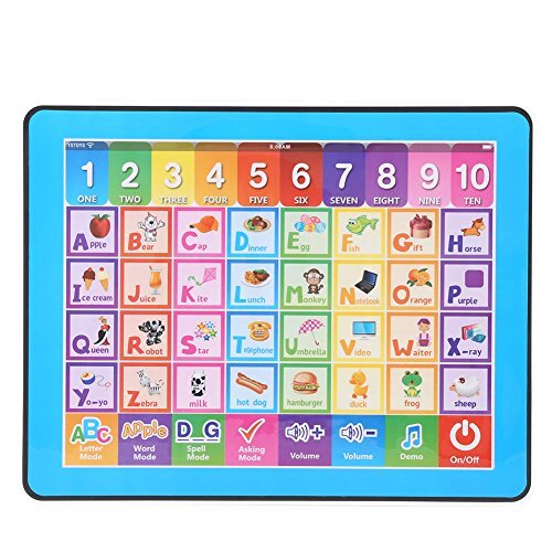 iFCOW Kinderen Tablet Toy, Baby Kids Touchscreen Leren Engels Machine Tablet Vroeg Educatief Speelgoed