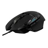 Optische Logitech Optische gaming-muis met Hero-sensor, 11 programmeerbare toetsen, RGB-verlichting en gewichtsinstelling, ideaal voor gamers en nauwkeurige taken.