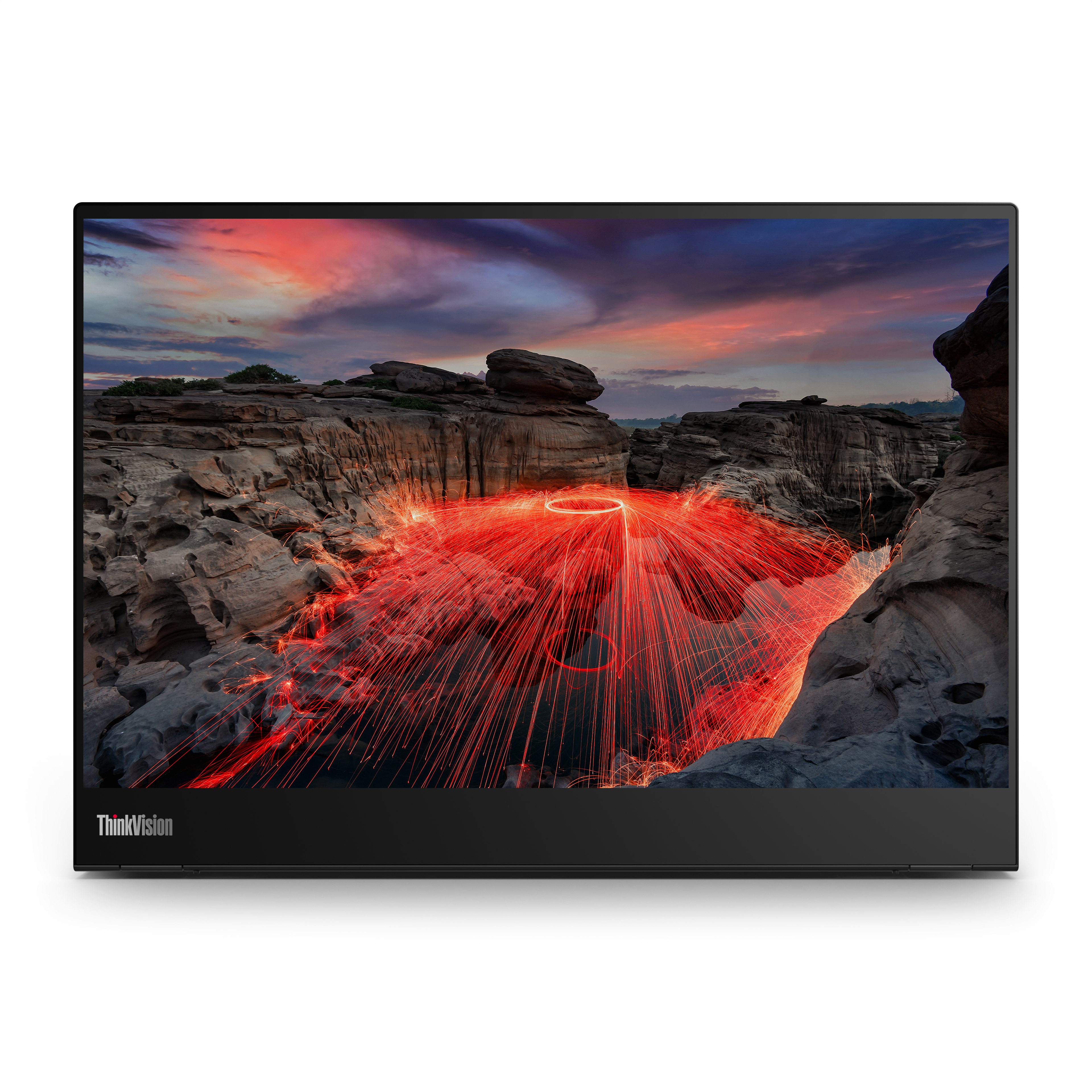 Lenovo ThinkVision M14t 14" 2.2K Touchscreen Monitor - Black
