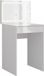 Vicco Sherry Kaptafel met licht – 51.4 cm met LED-spiegel Wit/wit hoogglans