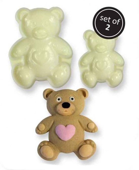 JEM Pop it uitsteker/mal Teddy teddy beer set/2