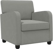 vidaXL Fauteuil Donkergrijs fluweel