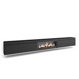 Skraut Home TV-meubel, Lowboard, Elektrische haard XXL, Hangend, Zwart