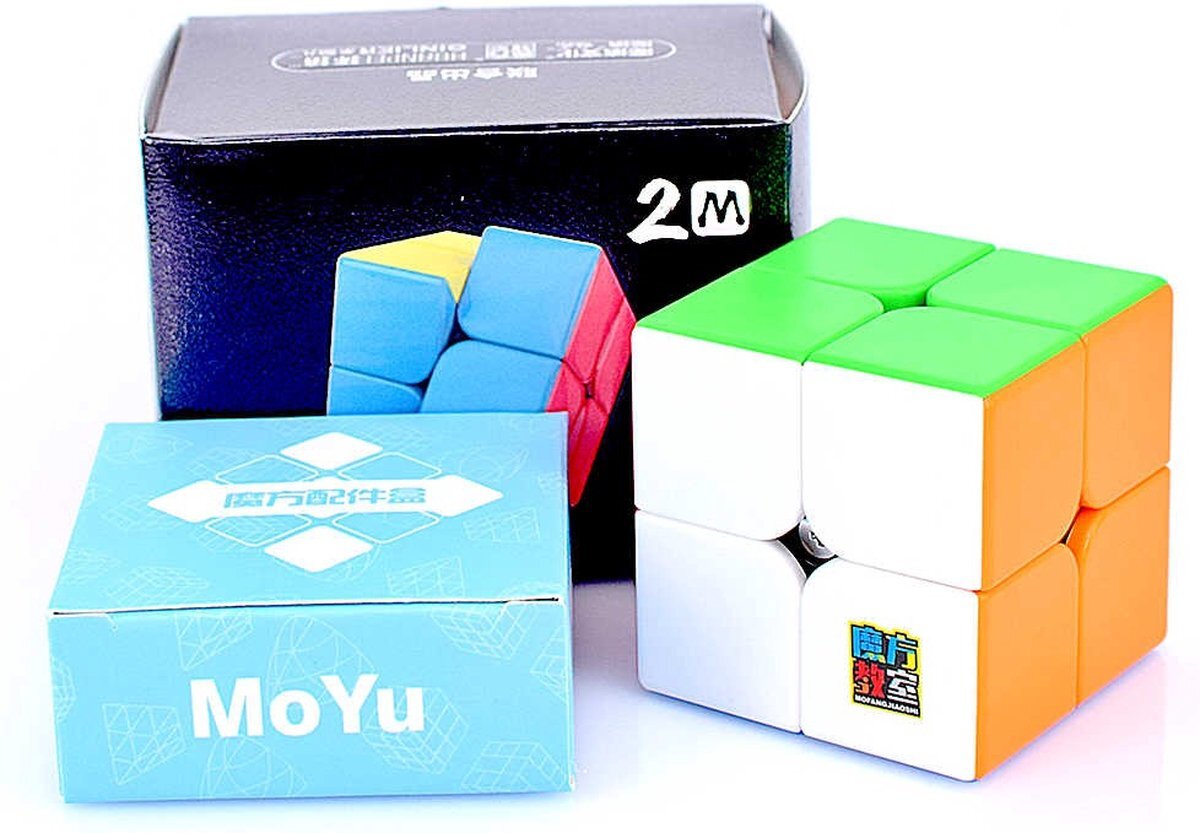 MoYu Meilong 2x2 M speed cube magnetisch - Stickerless - Draai Kubus Puzzel - Magic Cube