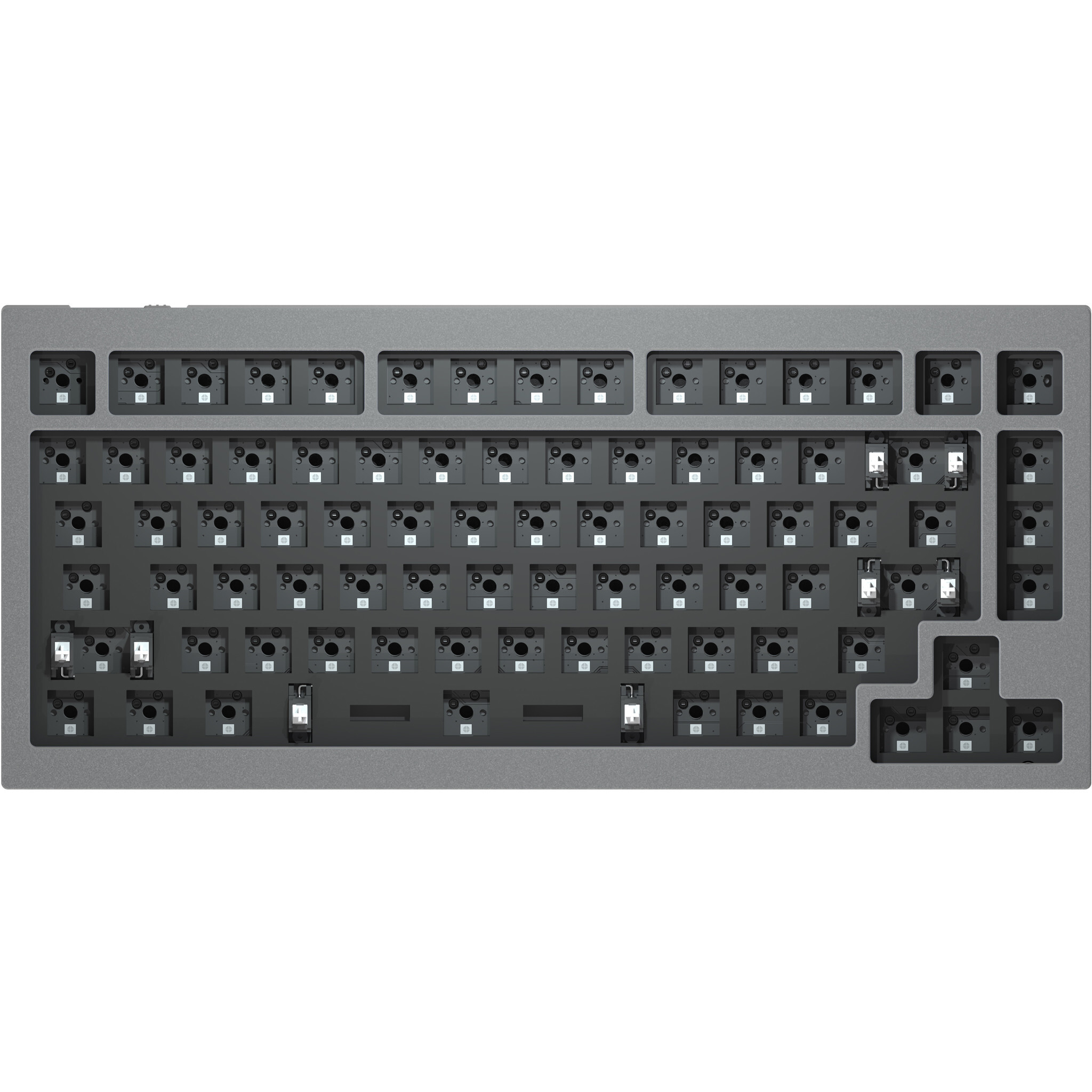 Keychron Q1 QMK Barebone ANSI space grey hot-swappable toetsenbord voor Windows & Mac