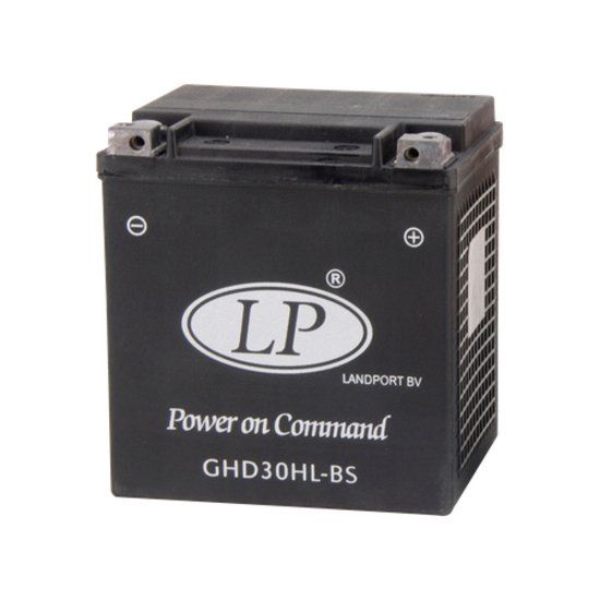 LANDPORT GHD30H-3 (GHD30HL-BS) Harley Davidson Motor Accu 12V 30Ah