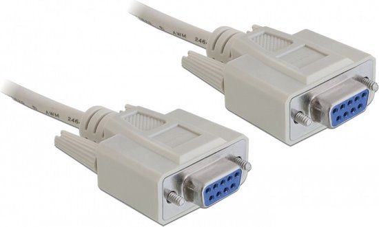 Delock - VGA (D-Sub) female naar VGA (D-Sub) female kabel - 3 m - Beige