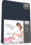 Bed-Fashion Double Jersey hoeslaken extra zwaar 180 x 210 cm marine