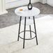 STILVORA Bartafel - Marmorlook Met Opbergplank - Wit