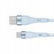 Krüger&Matz Kruger&Matz USB-C Kabel 1m Silicoon Blauw