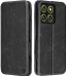 Techsuit Hoesje geschikt voor Motorola Edge 70 - Safe+ Book Wallet Case - Zwart