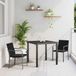 Maison Exclusive - Salon de jardin, 3 pièces, noir et gris, en PE-rotin
