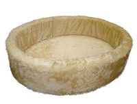 Nobby Pluche bed beige 90 cm