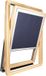 Avosdim Rideau occultant pour Roto ® - Vitrage H 83,5 x 60 cm Bleu
