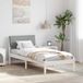 Maison Exclusive - Cadre de lit, blanc et gris clair, 80 x 200 cm, pin massif