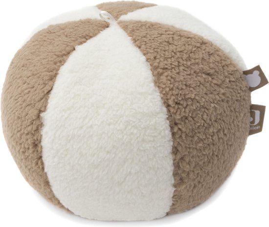 Jollein Stoffen Speelbal - Ivory/Biscuit - 12 cm