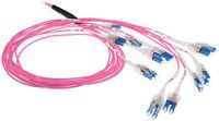 ACT 50 meter Multimode 50/125 OM4 glasvezel prefabkabel 24F LC Polarity Twist