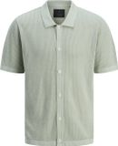 JACK&JONES JPRBLAARTO KNIT POLO SS LN Heren L Katoen Aqua Gray