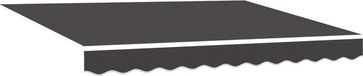 vidaXL - Vervangingsdoek - zonnescherm - voor - 3x2 - m - Antraciet - Polyester