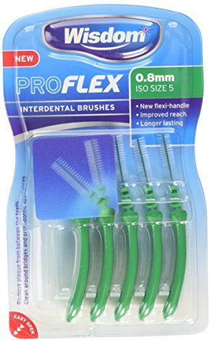 Wisdom Proflex Interdentale Borstels - 0,80 mm - Groen - 4 x 20 stuks