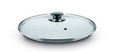 Castey Glazen deksel met siliconen ring en stalen knop, 24 cm