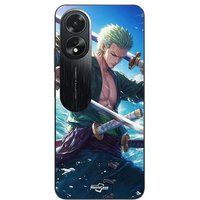 Maniacase Etui Oppo A58 One Piece Roronoa Zoro zwaard manga anime