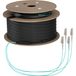 EFB Elektronik O8303S100OM3 InfiniBand en Glasvezelkabel 100 m 4x LC U-DQ(ZN) BH Aqua-kleur, Beige, Zwart