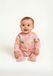 Minoti Baby pyjama meisjes onesie met dierenmotief - met voetjes - Roze - Maat 68
