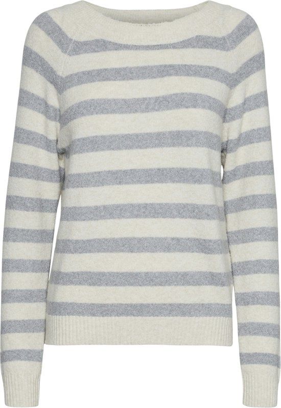 Vero Moda Dames Trui - Vmdoffy Ls O-neck Blouse Ga Noos - Birch/w. Lgm - Maat XL