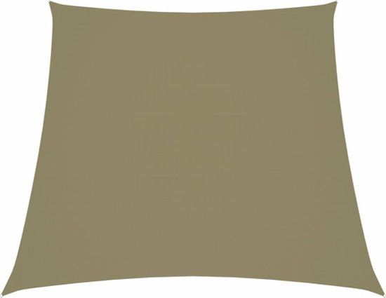 vidaXL - Zonnezeil - trapezium - 3/4x3 m - beige